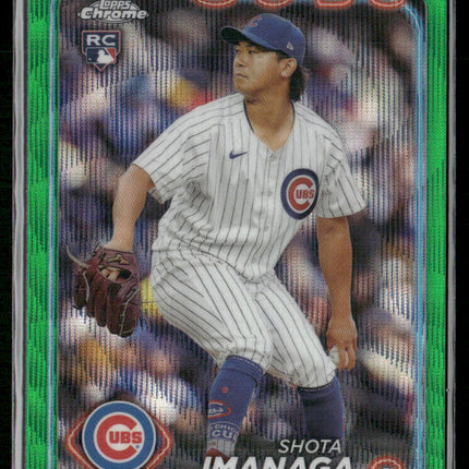 2024 Topps Chrome #121 Shota Imanaga Green Refractors #/99
