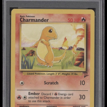 2000 Pokemon Game Base Ii #69 Charmander Base Ii PSA 7