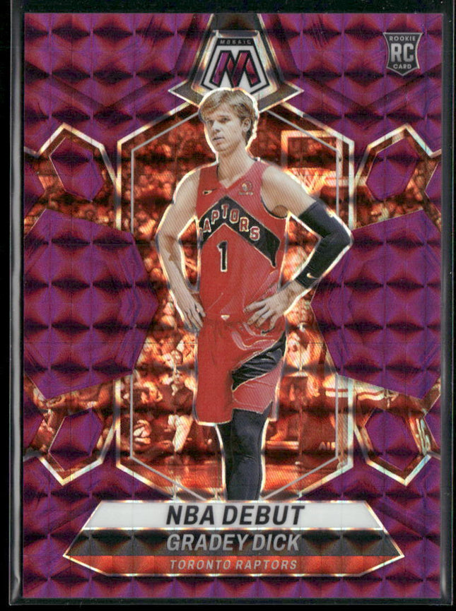 2023-24 Panini Mosaic #260 Gradey Dick Purple #/99