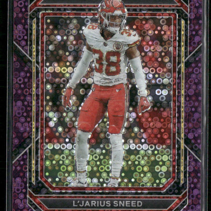 2022 Panini Prizm #146 L'Jarius Sneed No Huddle Purple #/35