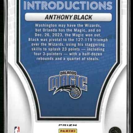 2023-24 Panini Mosaic #2 Anthony Black Introductions Mosaic
