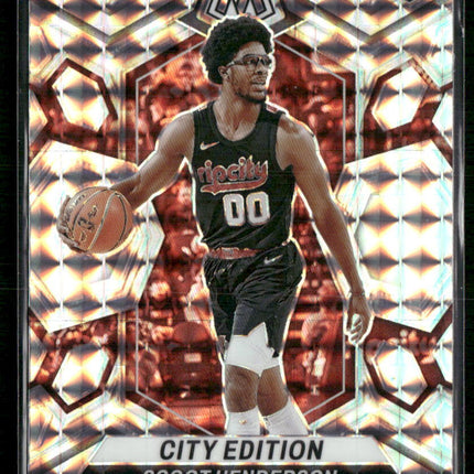2023-24 Panini Mosaic #275 Scoot Henderson Silver