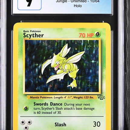 Scyther 1999 Jungle #10/64 CGC 9