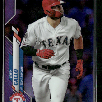 2020 Topps Chrome #191 Joey Gallo Purple Refractor #/299