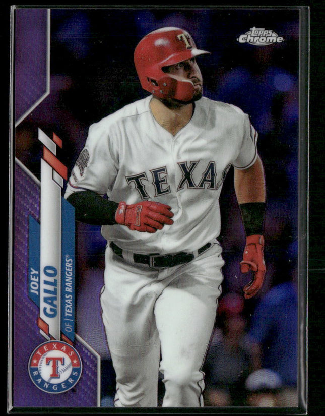 2020 Topps Chrome #191 Joey Gallo Purple Refractor #/299
