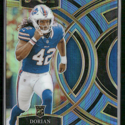 2023 Panini Select #110 Dorian Williams Light Blue Prizms #/99