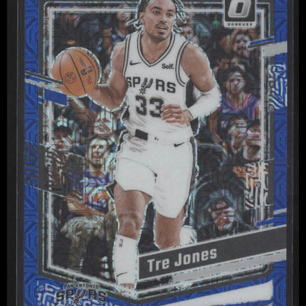 2023-24 Donruss Optic #137 Tre Jones Choice Blue Mojo #/24