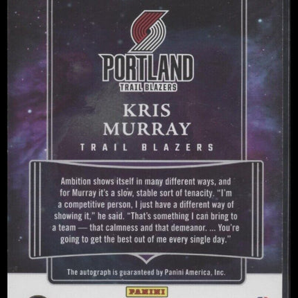 2023-24 Panini Origins #RA-KMP Kris Murray Rookie Autographs Pink #/25