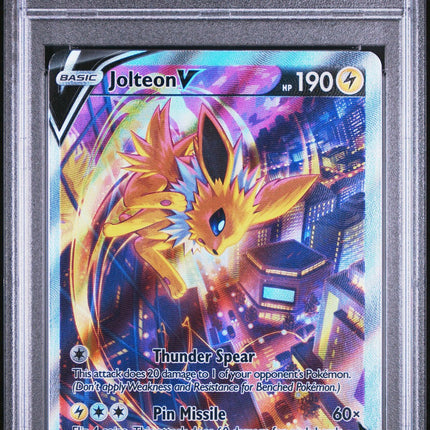 Fa/Jolteon V 2021 Pokemon Swsh Black Star Promo #183 PSA 9
