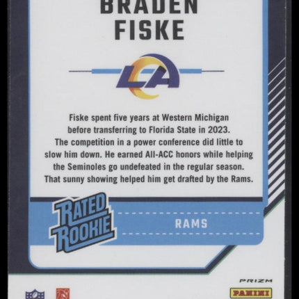 Braden Fiske 2024 Donruss Optic #210