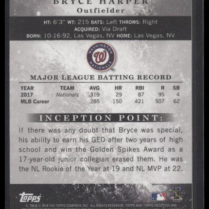2018 Topps Inception #17 Bryce Harper