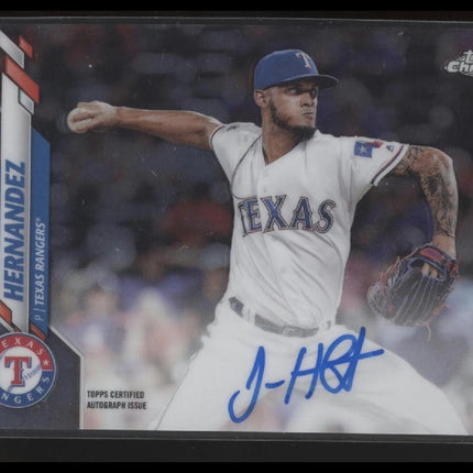 2020 Topps Chrome #RA-JH Jonathan Hernandez Rookie Autographs