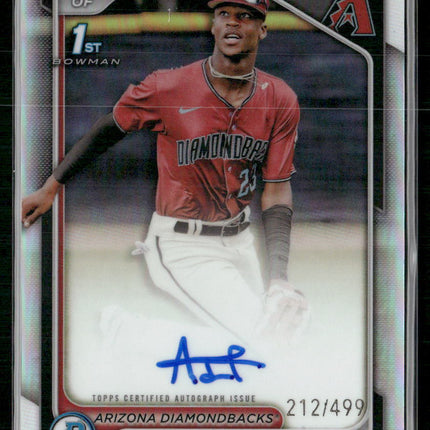2024 Bowman Chrome #CPA-AR Adriel Radney Prospects Autographs Refractors #/499