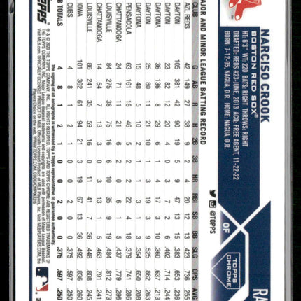 2023 Topps Chrome Update Narciso Crook Autographs