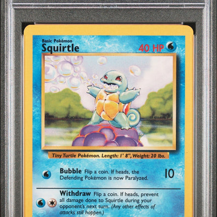 Squirtle 1999 Pokemon Game #63 Trainer Deck B PSA 8