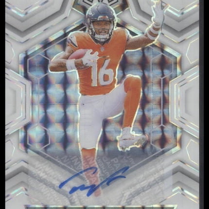 Troy Franklin 2024 Panini Mosaic #378 White Sparkle
