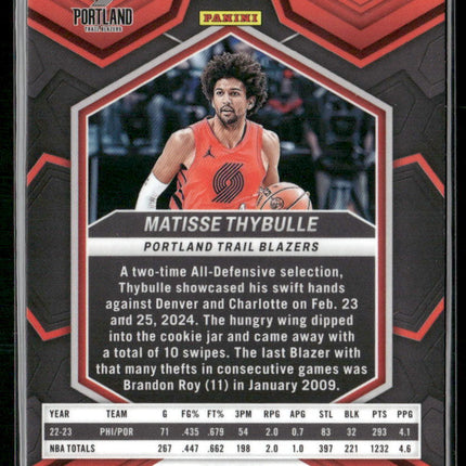 2023-24 Panini Mosaic #1 Matisse Thybulle Red