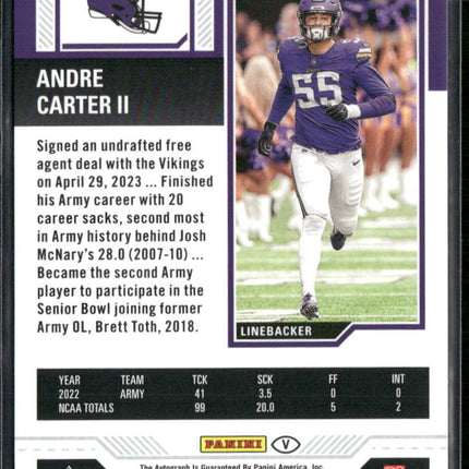 2023 Panini Contenders #170 Andre Carter II Playoff Ticket #/149