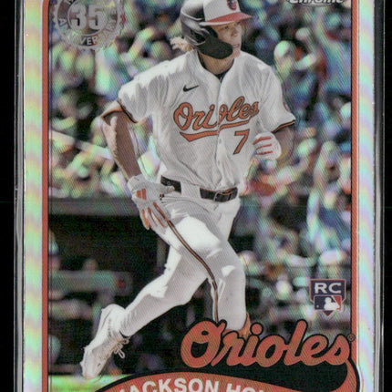 2024 Topps Chrome Update Jackson Holliday 1989 Topps Baseball 35th Anniversary