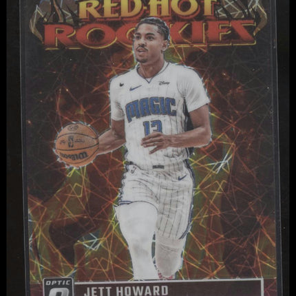 2023-24 Donruss Optic #12 Jett Howard Red Hot Rookies Pink Velocity #/79