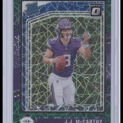 J.J. McCarthy 2024 Donruss Optic #235 Green