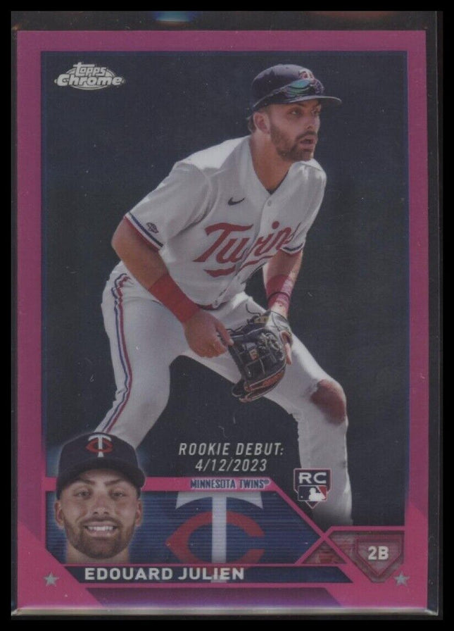 2023 Topps Chrome Update #USC141 Edouard Julien Pink
