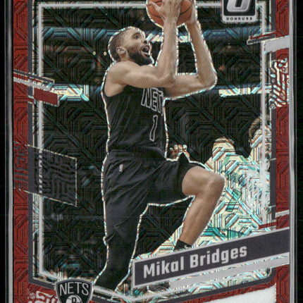 2023-24 Donruss Optic #199 Mikal Bridges Choice Red #/88
