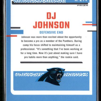 2023 Donruss Optic #214 DJ Johnson Red Mojo
