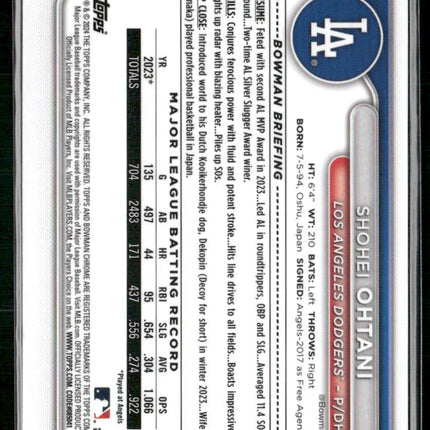 2024 Bowman Chrome #85 Shohei Ohtani