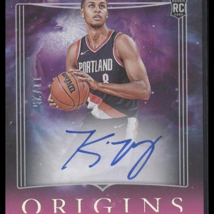 2023-24 Panini Origins #RA-KMP Kris Murray Rookie Autographs Pink #/25