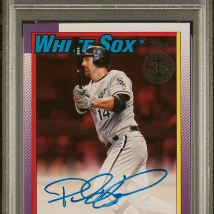 Paul Konerko 2025 Topps 1990 Autographs PSA 8 - Red /5