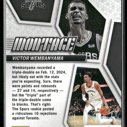 2023-24 Panini Mosaic #7 Victor Wembanyama Montage