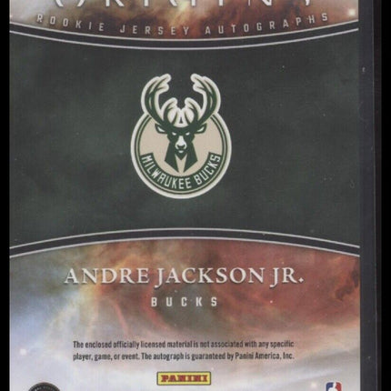2023-24 Panini Origins Andre Jackson Jr. Rookie Jersey Autographs Red #/99
