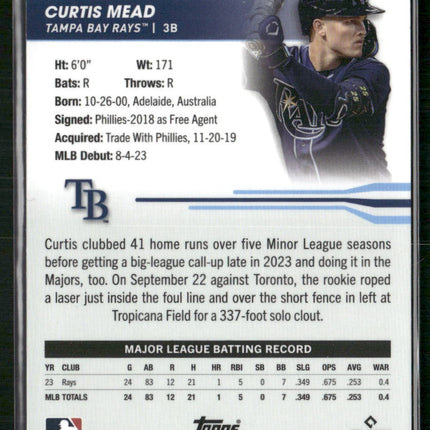 2024 Topps Pristine #215 Curtis Mead Green Refractors #/150