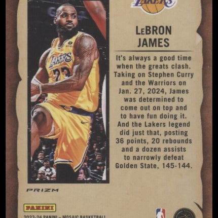 2023-24 Panini Mosaic #3 LeBron James Noteriety Mosaic