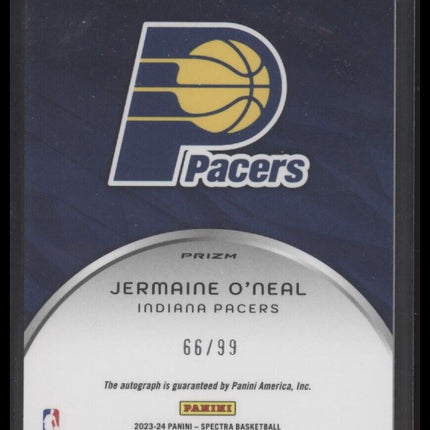 2023-24 Panini Spectra #IA-JON Jermaine O'Neal Icons Autographs #/99