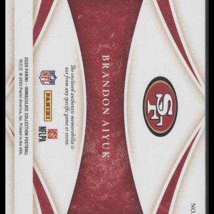 Brandon Aiyuk 2020 Panini Immaculate Collection #/10