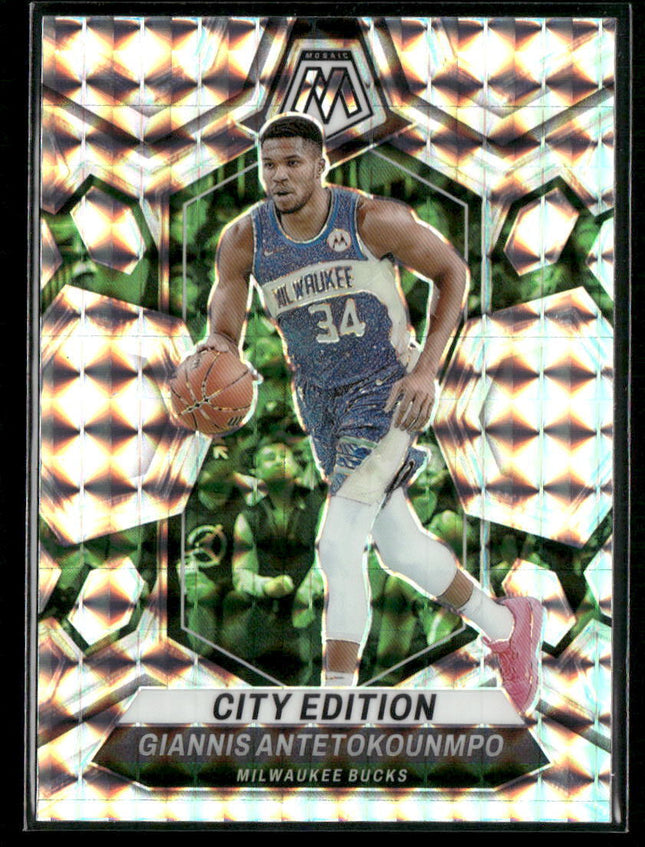 2023-24 Panini Mosaic #279 Giannis Antetokounmpo City Edition