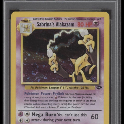 Sabrina'S Alakazam 2000 Pokemon Gym Challenge #16 Holo PSA 8