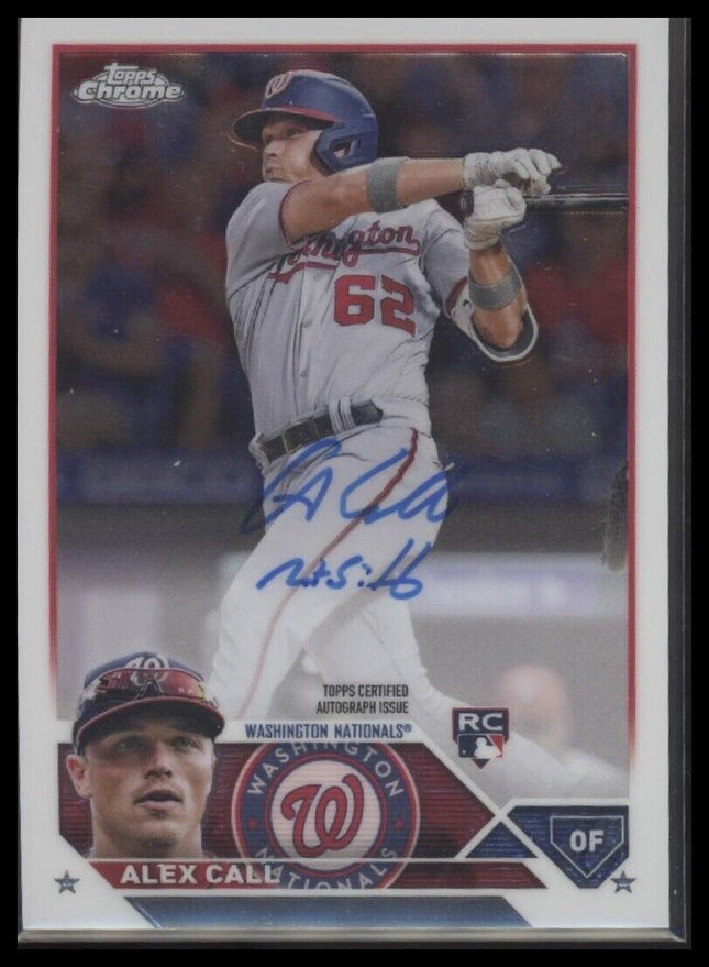2023 Topps Chrome #RA-AC Alex Call Rookie Autographs