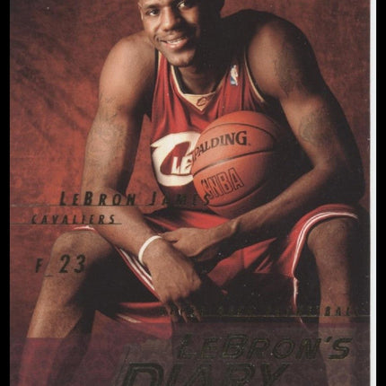 LeBron James 2003-04 Upper Deck #LJ11 LeBron's Diary