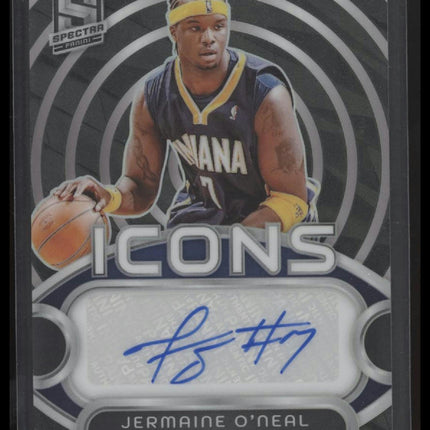 2023-24 Panini Spectra #IA-JON Jermaine O'Neal Icons Autographs #/99