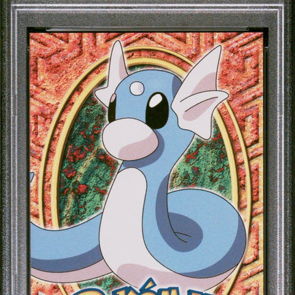 1999 Topps Pokemon The Movie Edt #E10 Dratini #147 Movie Edition PSA 9