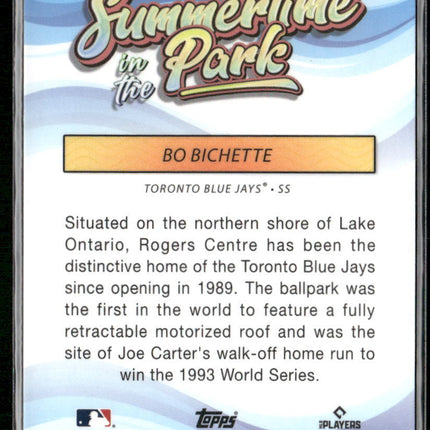 2024 Topps Chrome #SITP-6 Bo Bichette Summertime in the Park