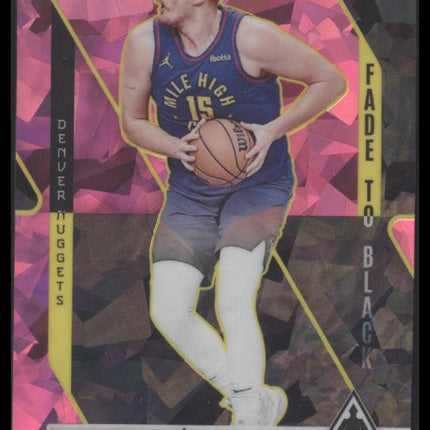 Nikola Jokic 2023-24 Panini Phoenix #20 Fade To Black Phoenix Purple Ice #/25