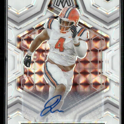 Jer'Zhan Newton White Auto RC 2024 Panini Mosaic Football