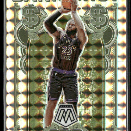 2023-24 Panini Mosaic #13 LeBron James Bank Shot Mosaic Prizm