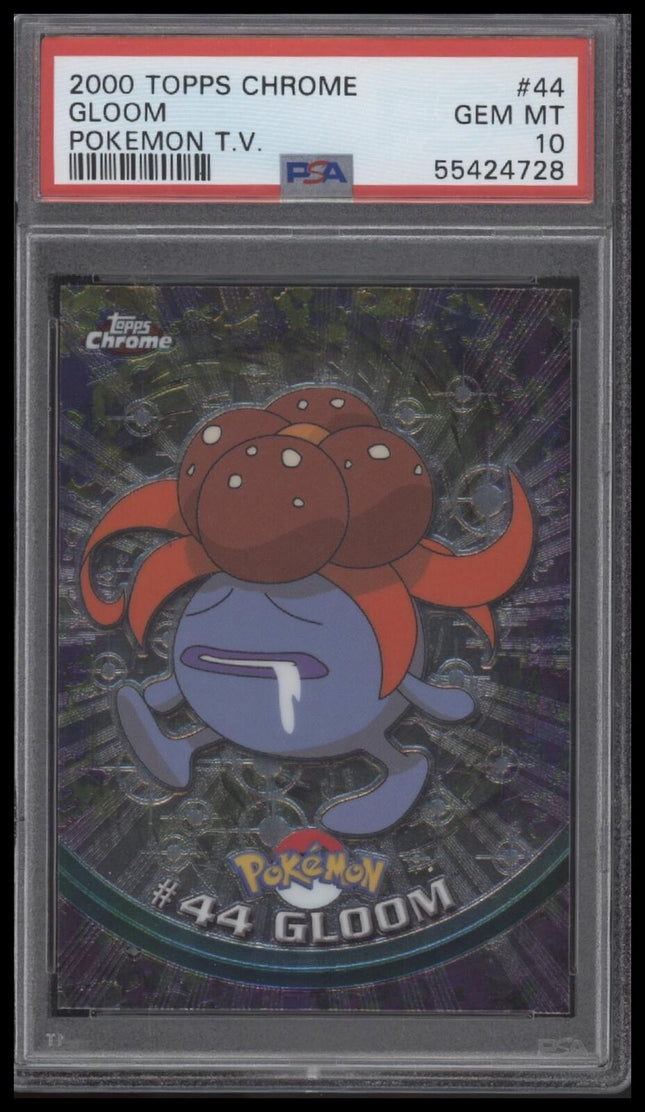 2000 Topps Chrome Pokemon T.V. #44 Gloom Pokemon T.V. PSA 10
