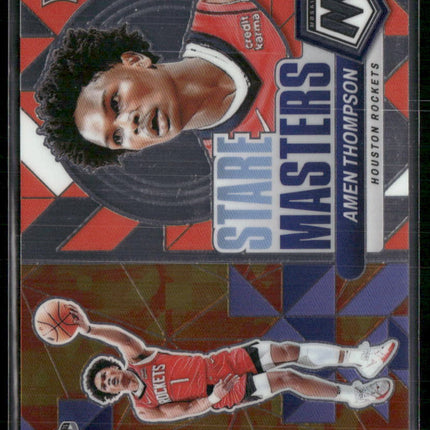 2023-24 Panini Mosaic #19 Amen Thompson Stare Masters
