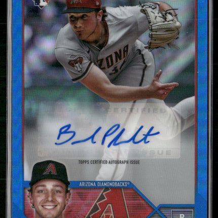 2023 Topps Chrome Update #AC-BP Brandon Pfaadt Autographs Blue #/150